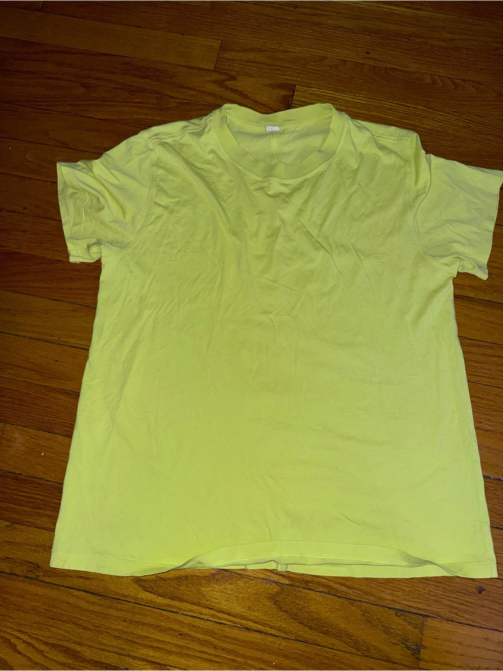 Lulu Lemon Workout Breathable  T-Shirt - Yellow